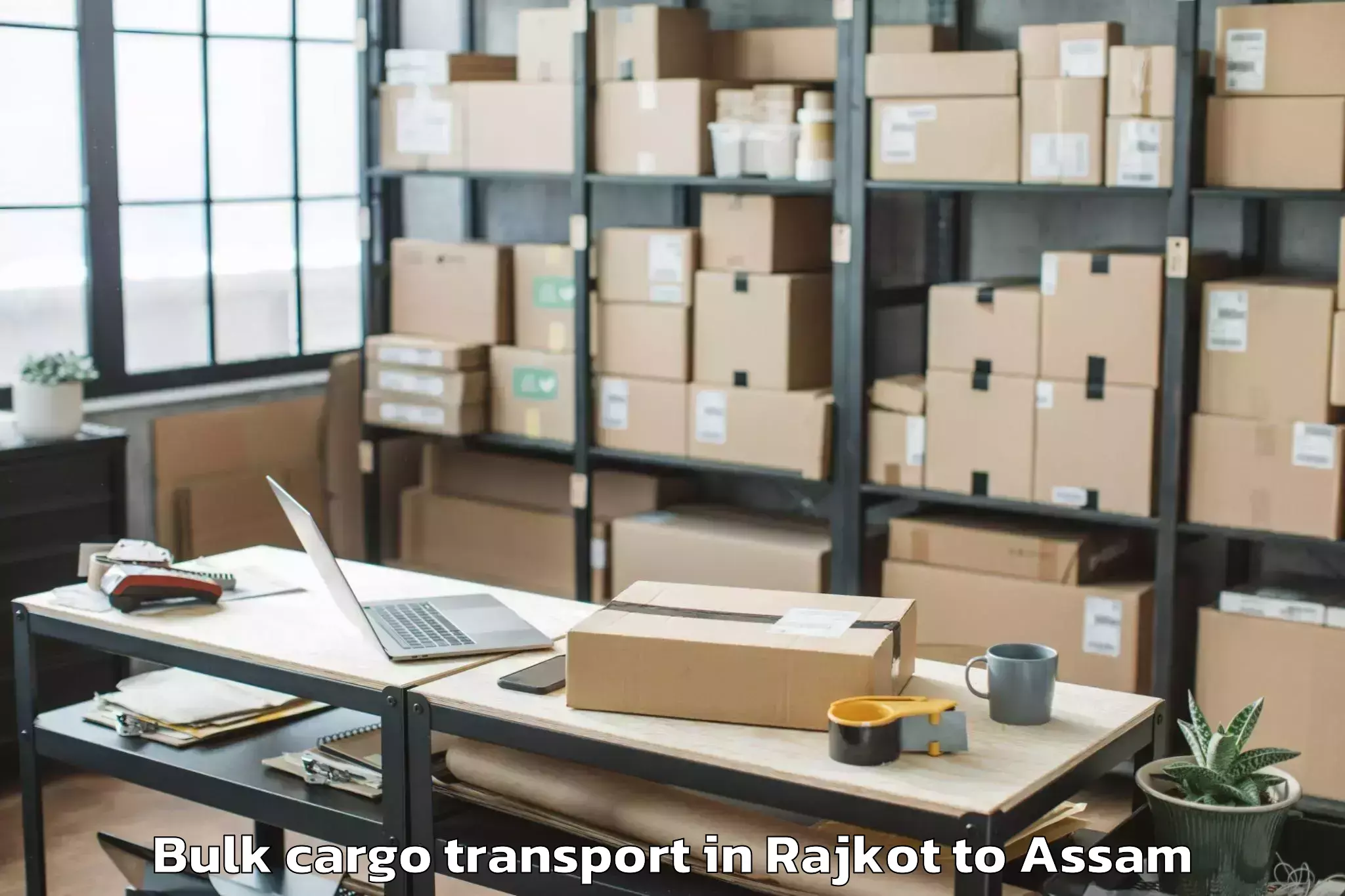 Efficient Rajkot to Mikirbheta Bulk Cargo Transport